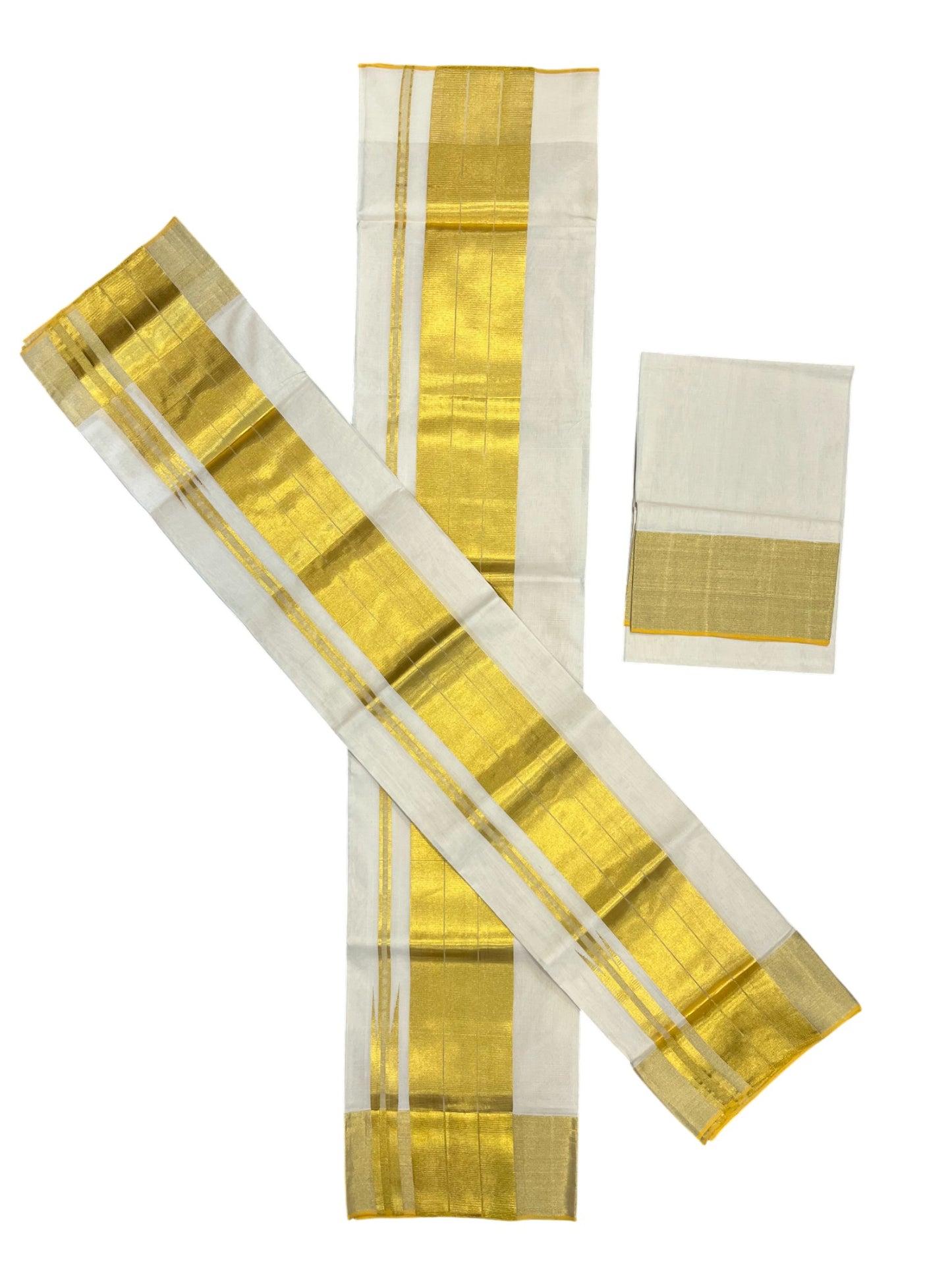 Southloom Super Premium Balaramapuram Handloom Cotton Unakkupaavu Wedding Pudava Set Mundu