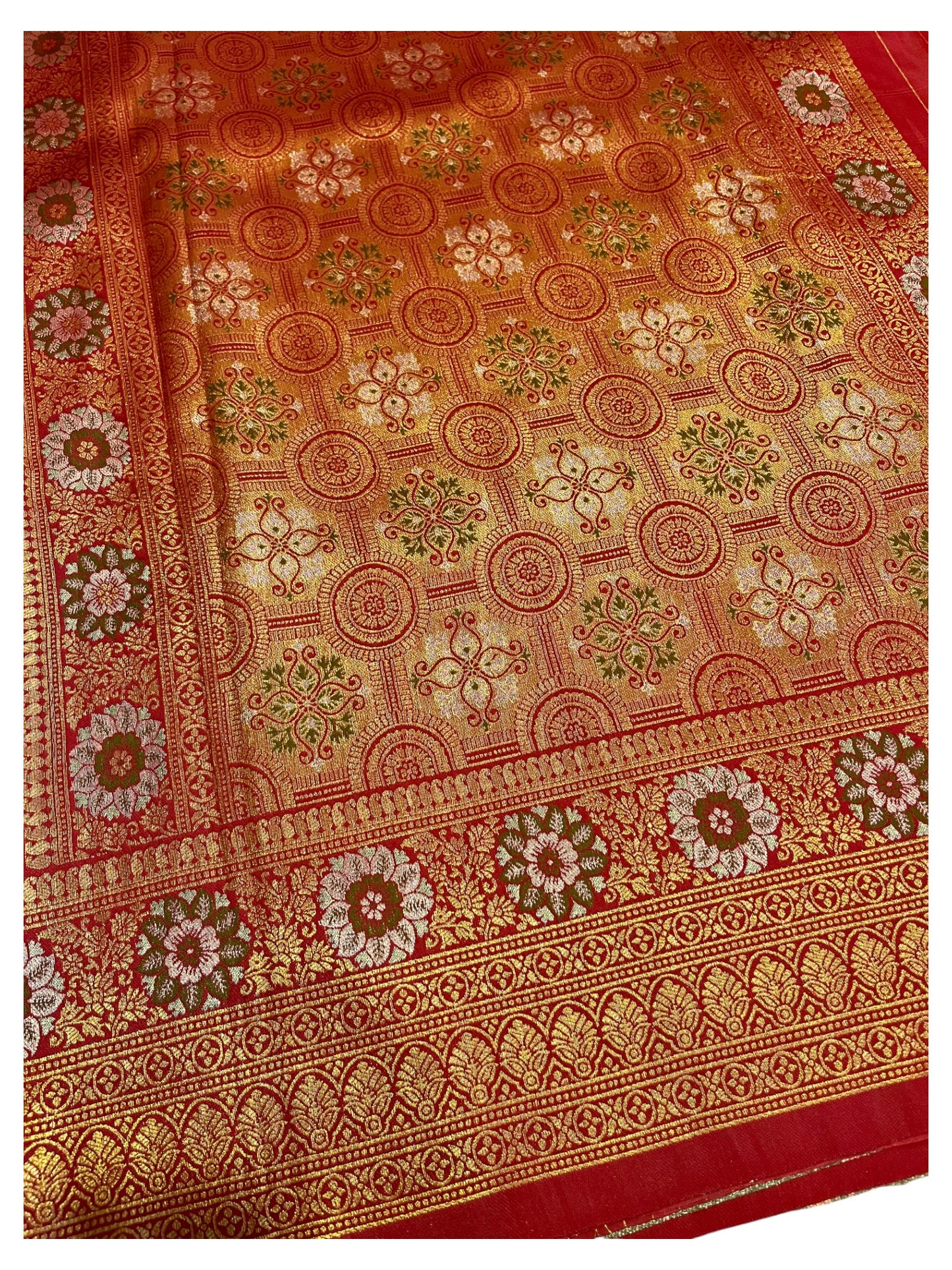Southloom Semi Silk Saree with Woven Work on Body and Borders