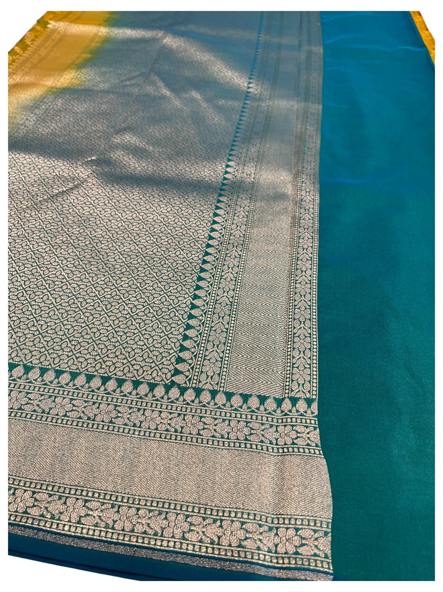 Southloom  Banarasi Silk Saree with Woven Work on Body and Borders