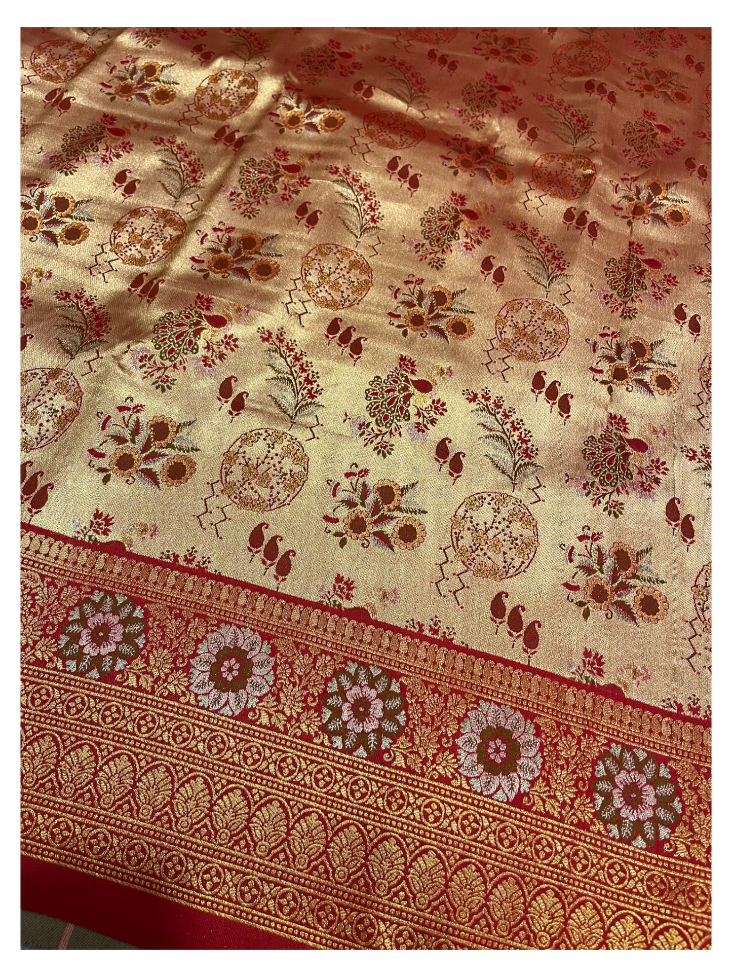 Southloom Semi Silk Saree with Woven Work on Body and Borders