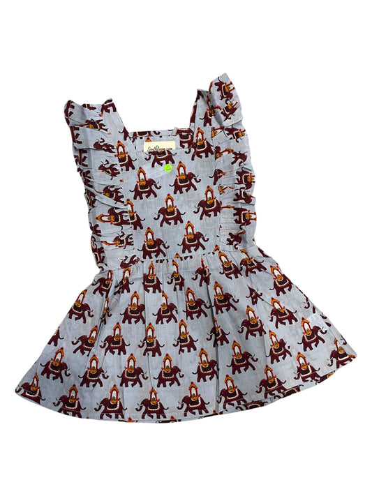 Southloom Pure Cotton Jaipur Printed Frocks for Girls (Age 1-2)