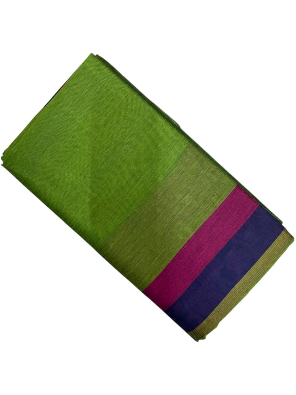 Southloom Maheshwari Cotton Saree With Temple Design on the Body and Borders In Magenta And Blue SL471 (Copy)