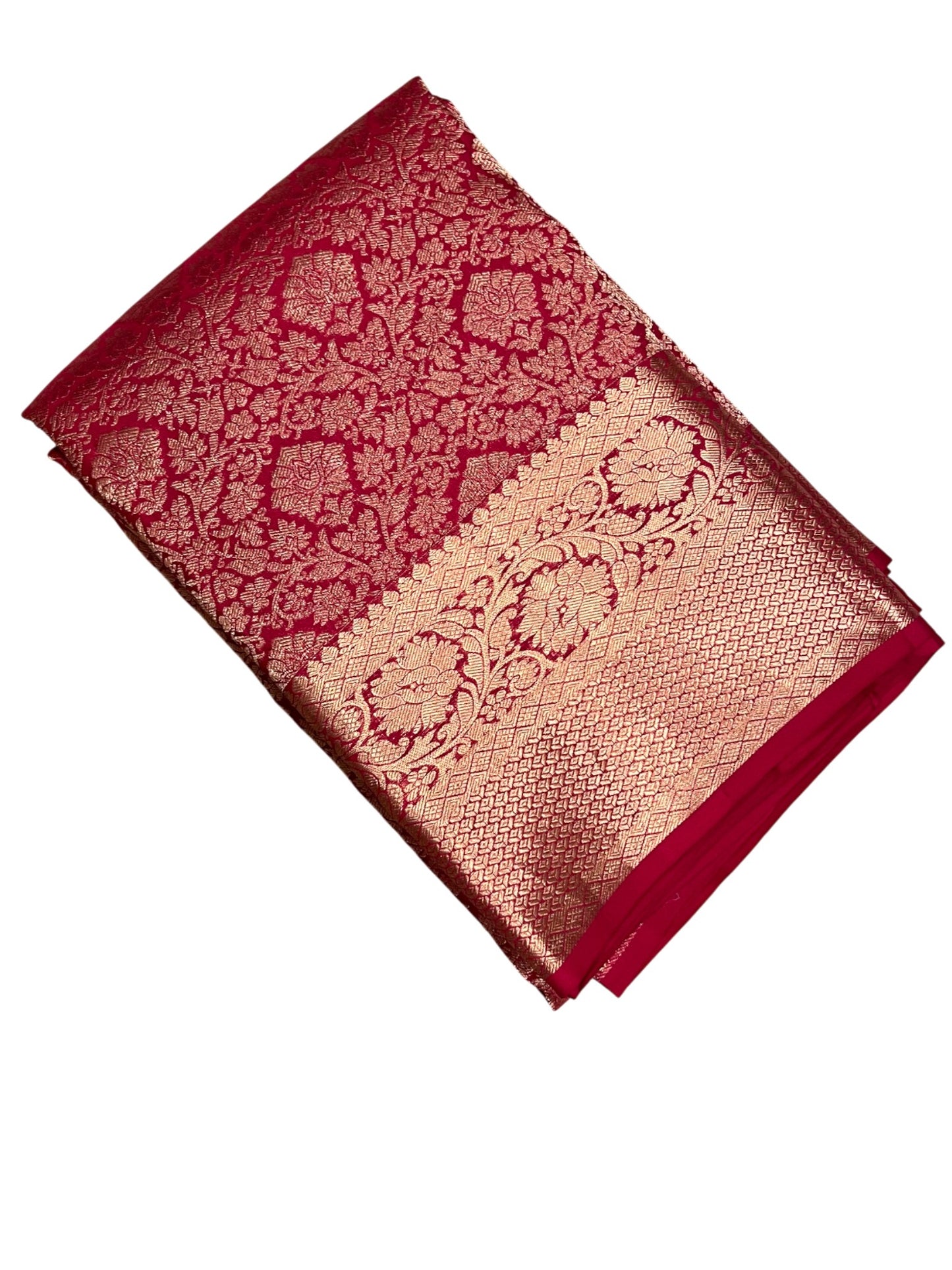 Southloom Pure Handloom Bridal Kanchipuram Silk Saree with Korvai Work