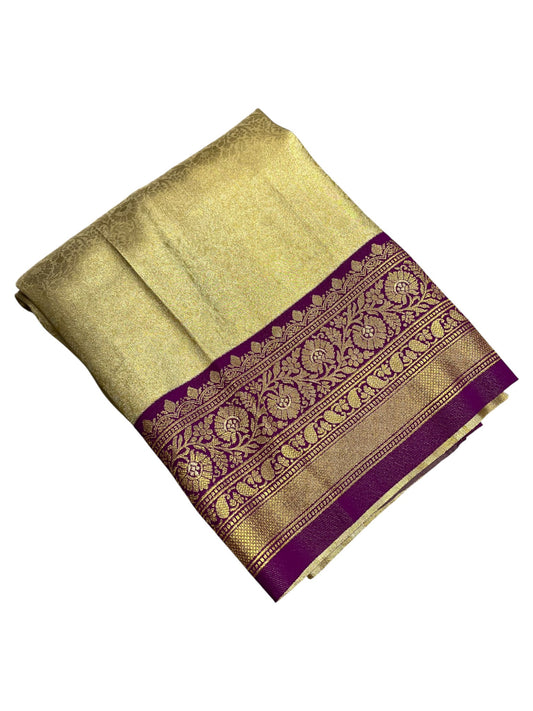 Southloom Semi Silk Saree with Woven Work on Body and Borders