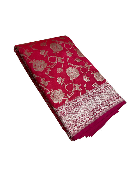 Southloom  Banarasi Silk Saree with Woven Work on Body and Borders
