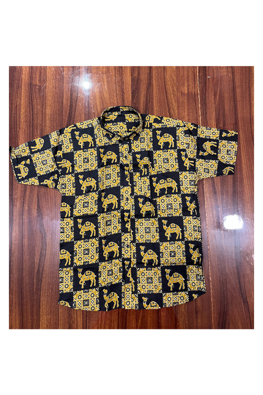 Southloom Jaipur Pure Cotton Printed Shirt For Men (3XL)