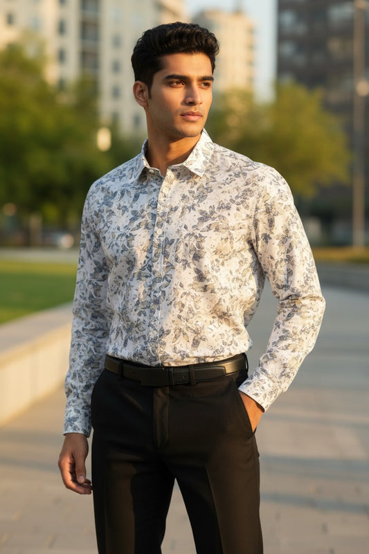 Southloom Pure Cotton Printed Shirt SLSHIRT 42FS