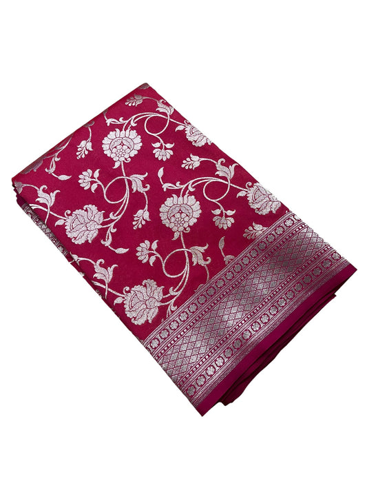 Southloom Pure Banarasi Silk Saree with Woven Work on Body and Borders