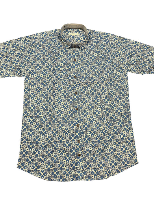 Southloom Jaipur Pure Cotton Block Printed Shirt for Men (Medium)