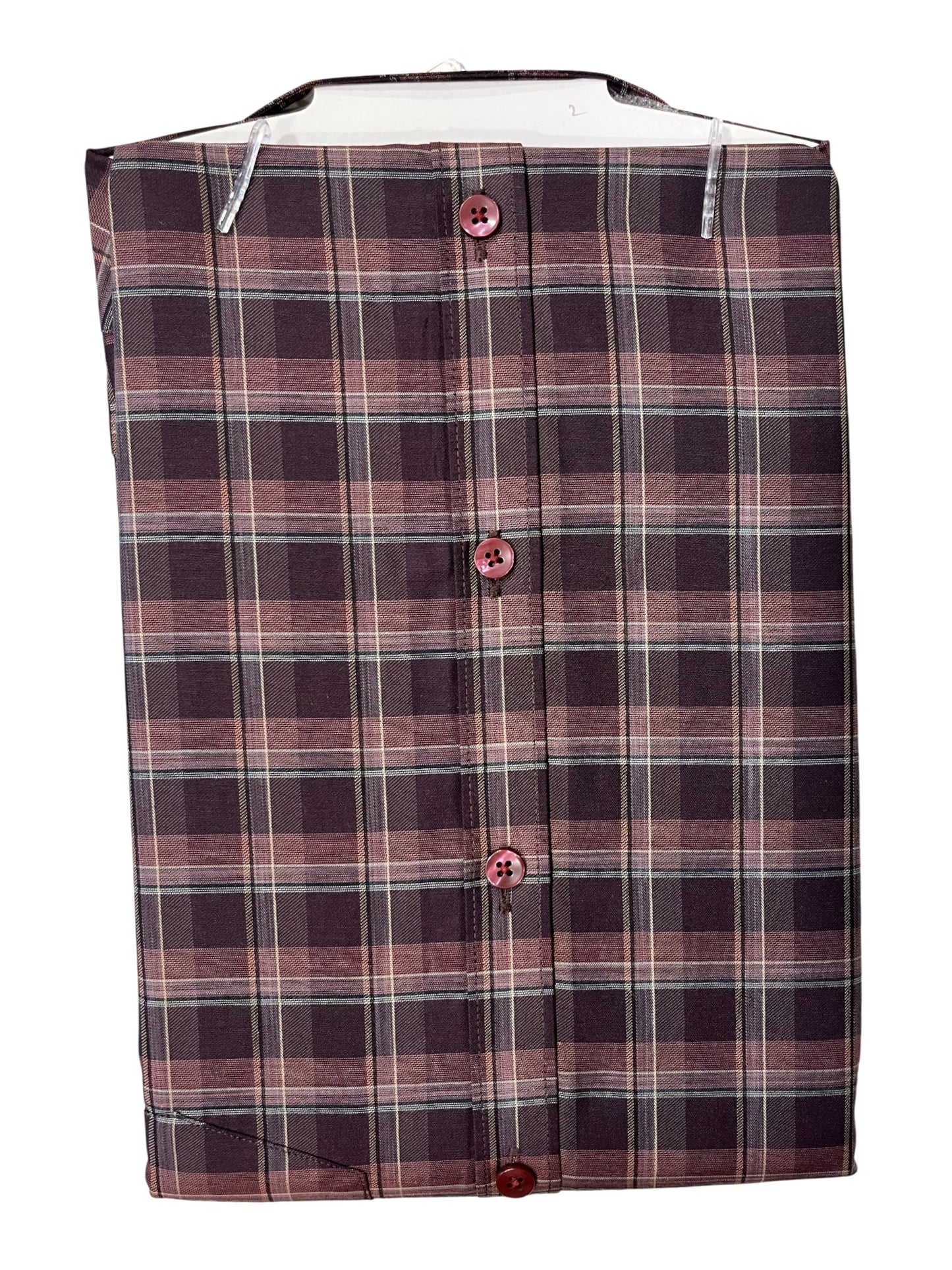 Southloom Pure Cotton Brown Cheack Shirt (40 HS)