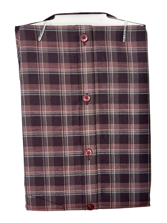 Southloom Pure Cotton Brown Cheack Shirt (40 HS)