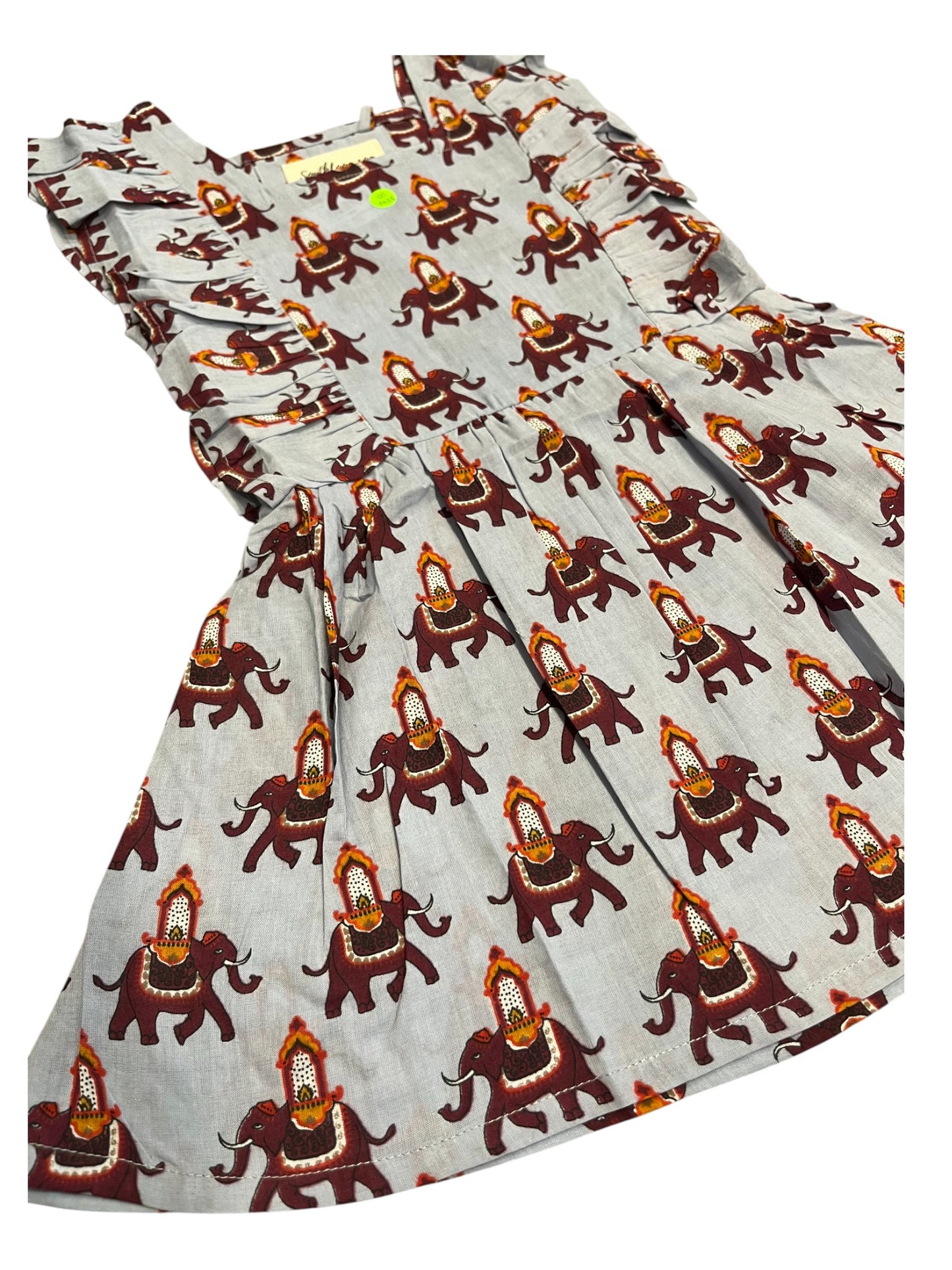 Southloom Pure Cotton Jaipur Printed Frocks for Girls (Age 1-2)