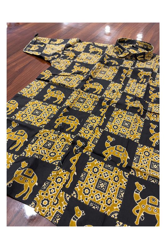 Southloom Jaipur Pure Cotton Printed Shirt For Men (3XL)