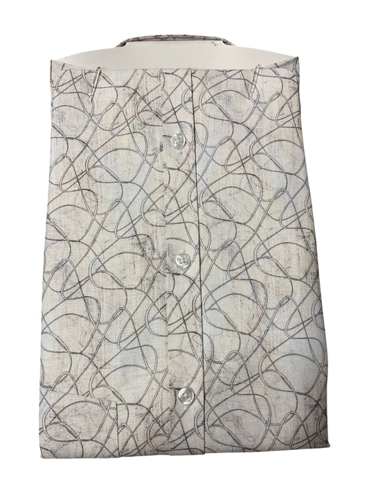 Southloom Pure Cotton Beige Printed Shirt (XL FS)