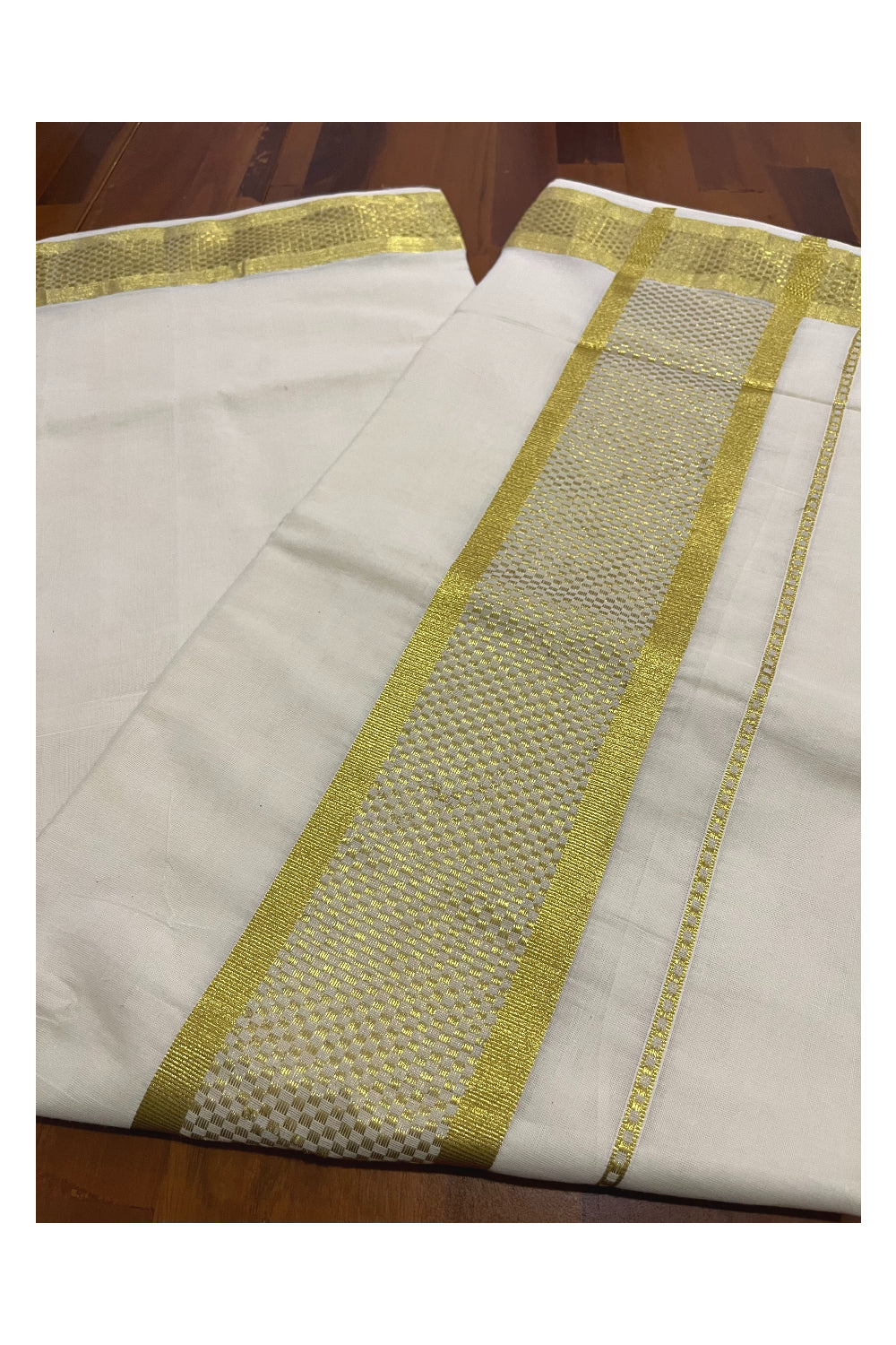 Kerala Pure Cotton Saree with Kasavu Paa Neythu Border