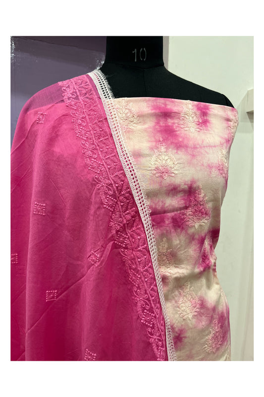 Southloom™ Cotton Churidar Salwar Suit Material in Pink