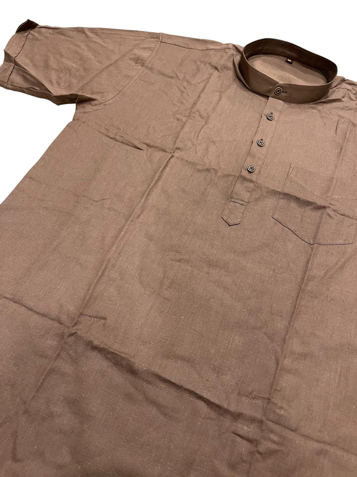 Southloom Brown Short Cotton Kurta Shirt for Men