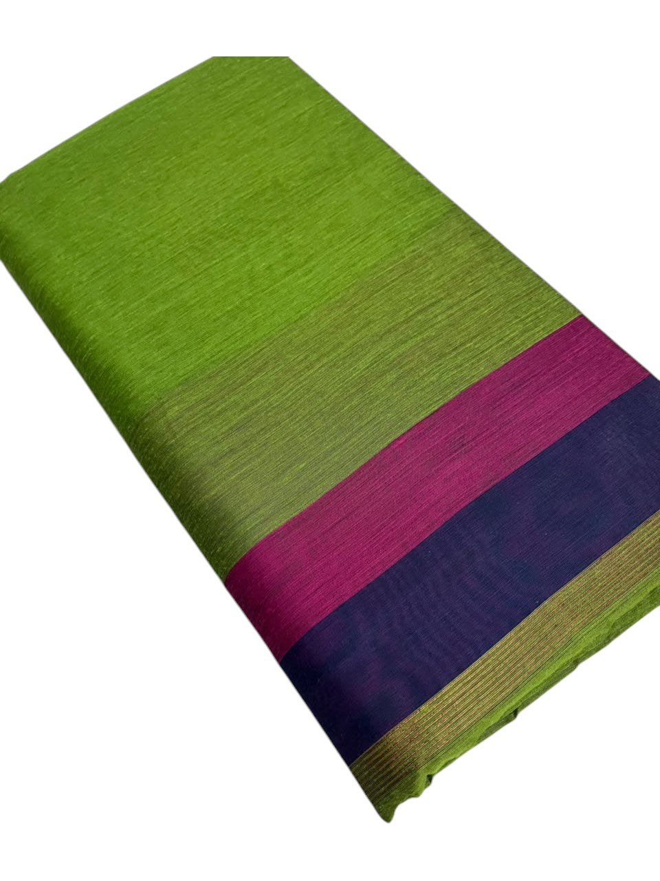 Southloom Maheshwari Cotton Saree With Temple Design on the Body and Borders In Magenta And Blue SL471 (Copy)