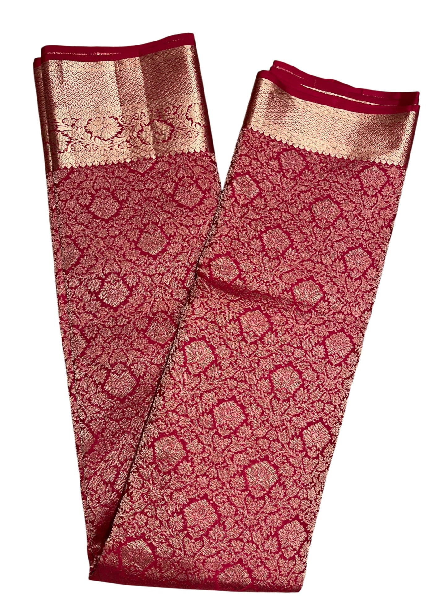 Southloom Pure Handloom Bridal Kanchipuram Silk Saree with Korvai Work