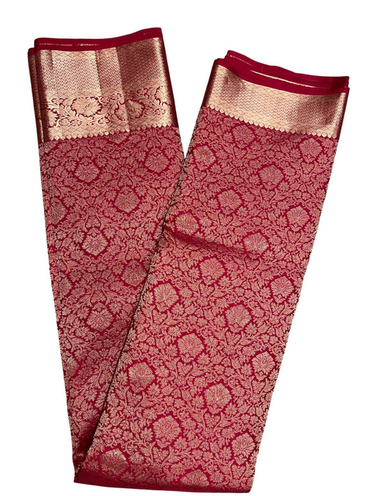 Southloom Pure Handloom Bridal Kanchipuram Silk Saree with Korvai Work