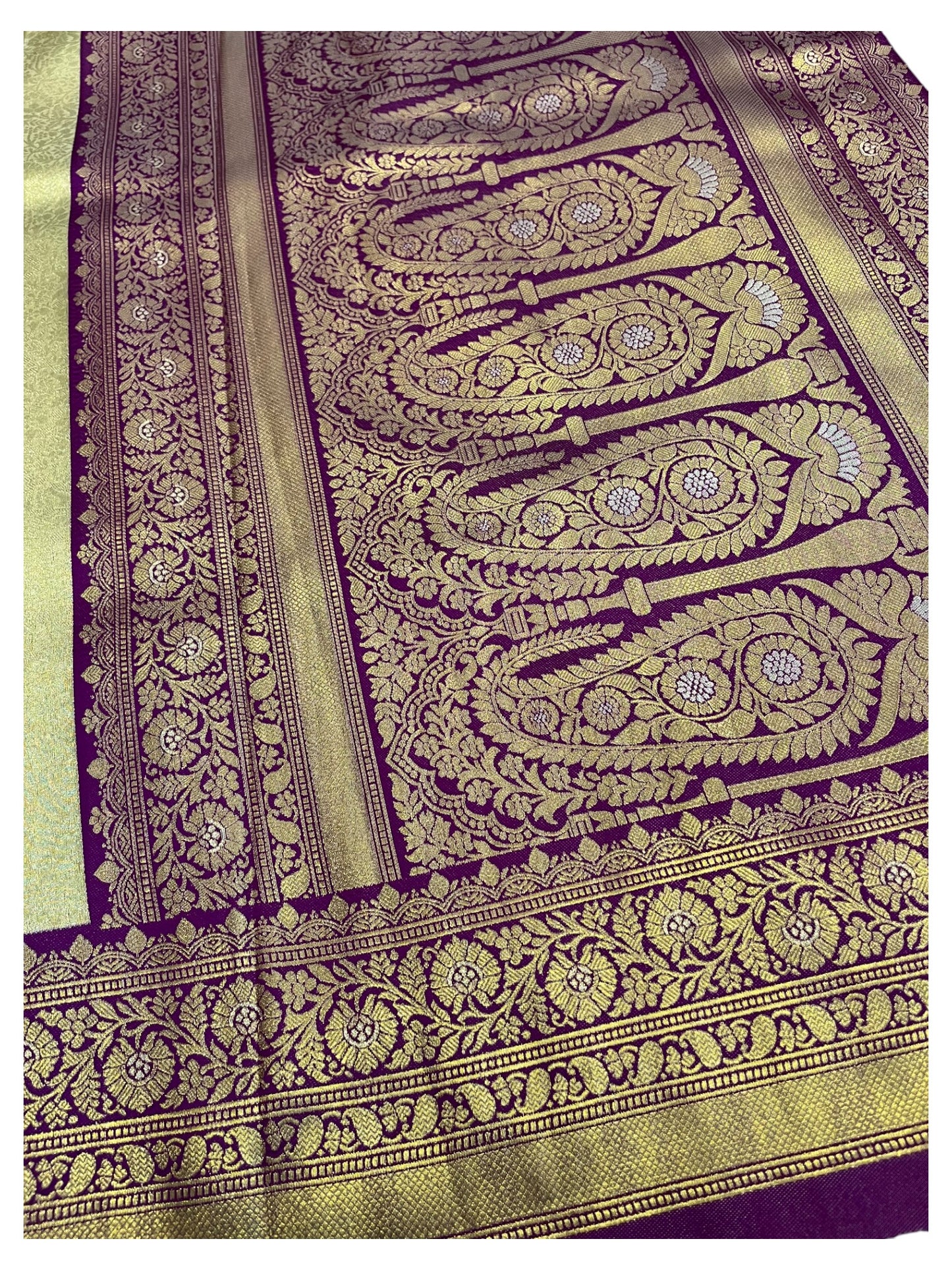 Southloom Semi Silk Saree with Woven Work on Body and Borders