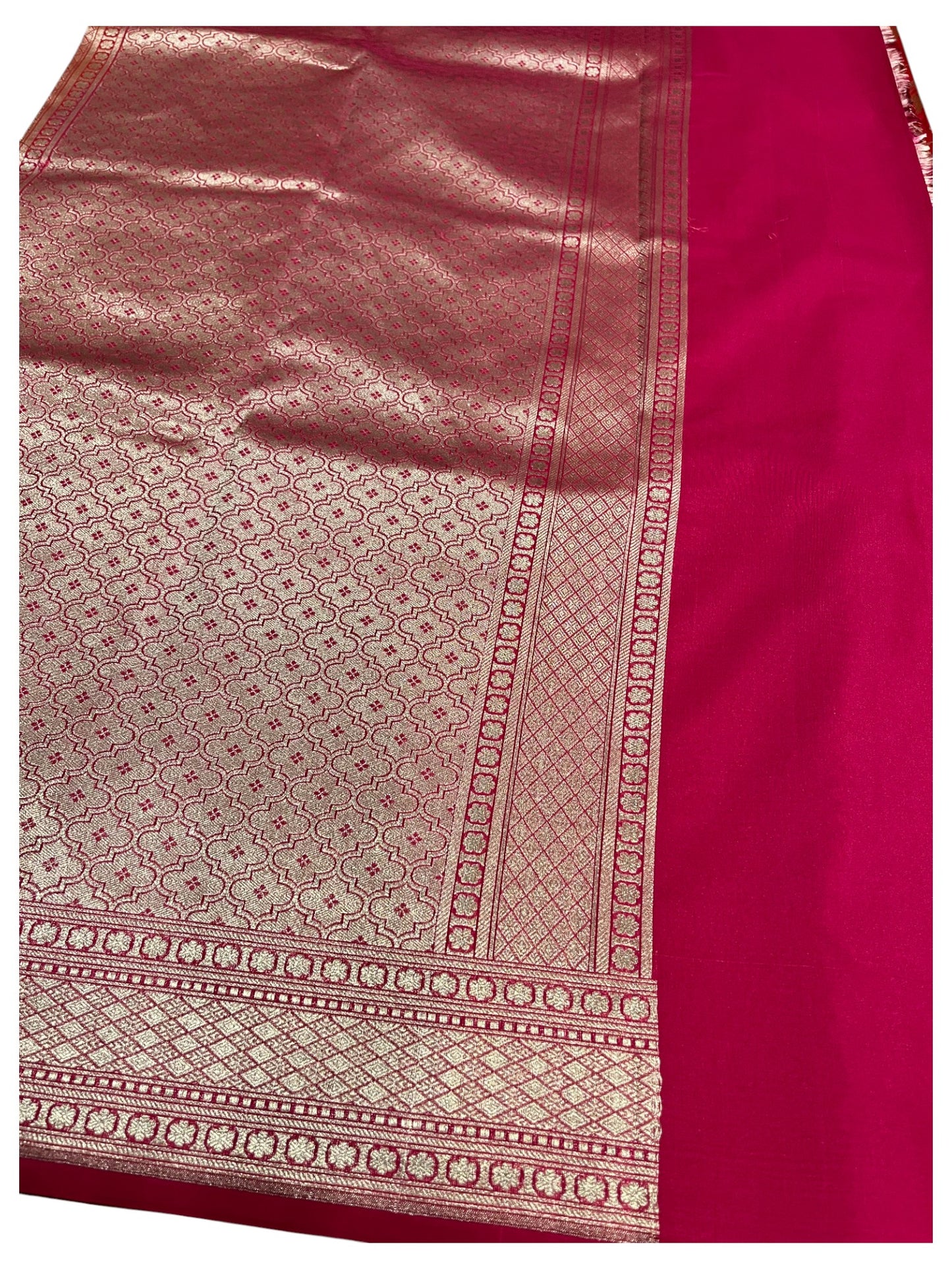 Southloom  Banarasi Silk Saree with Woven Work on Body and Borders