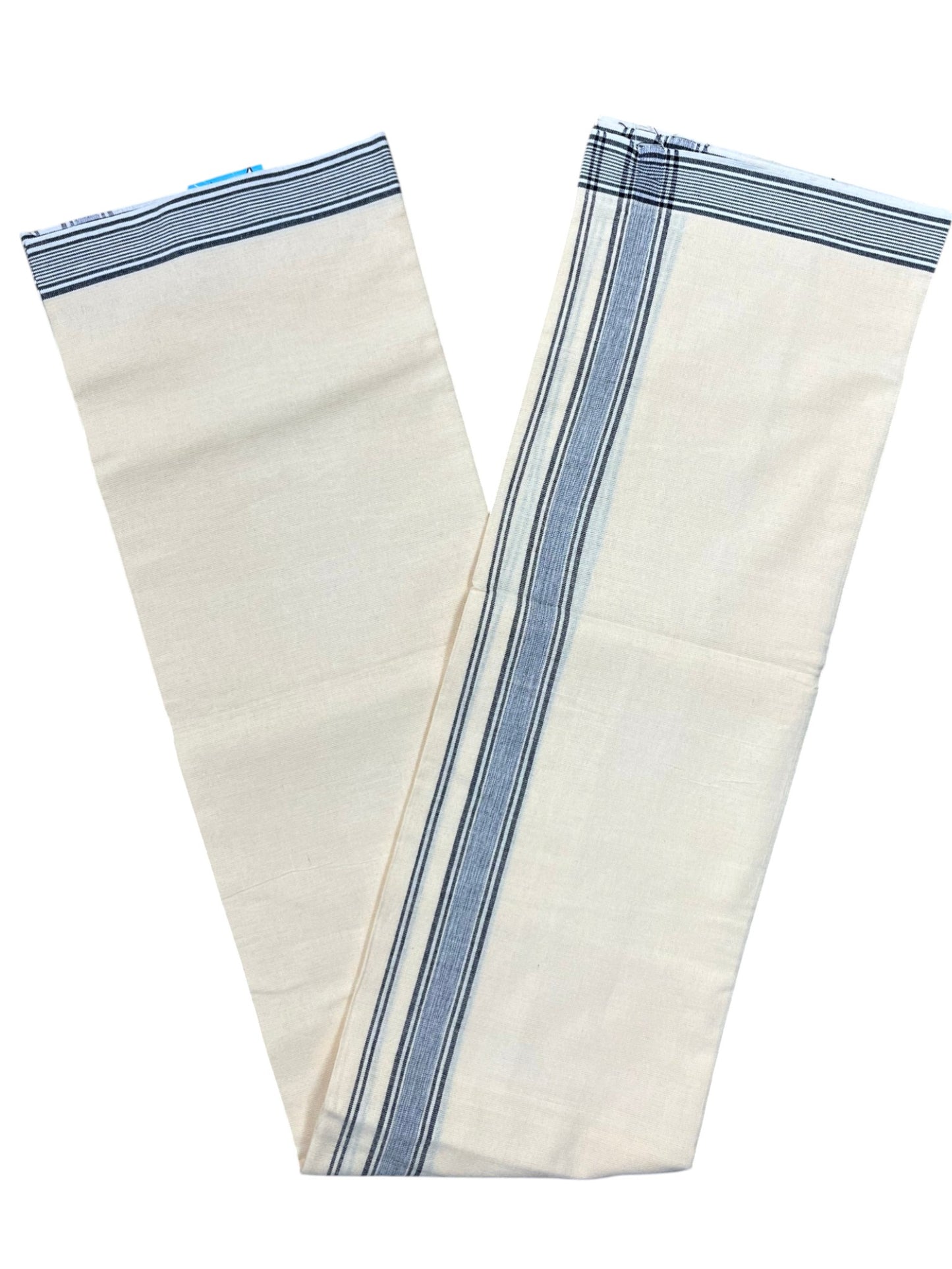 Southloom Black Printed Single Mundu / Otta Mundu / Lungi (South Indian Kerala Dhoti)