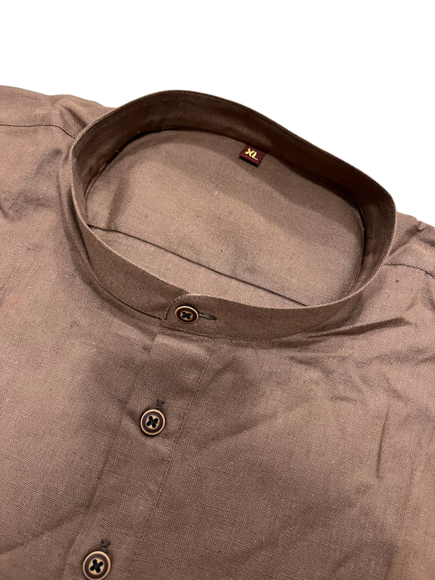 Southloom Brown Short Cotton Kurta Shirt for Men