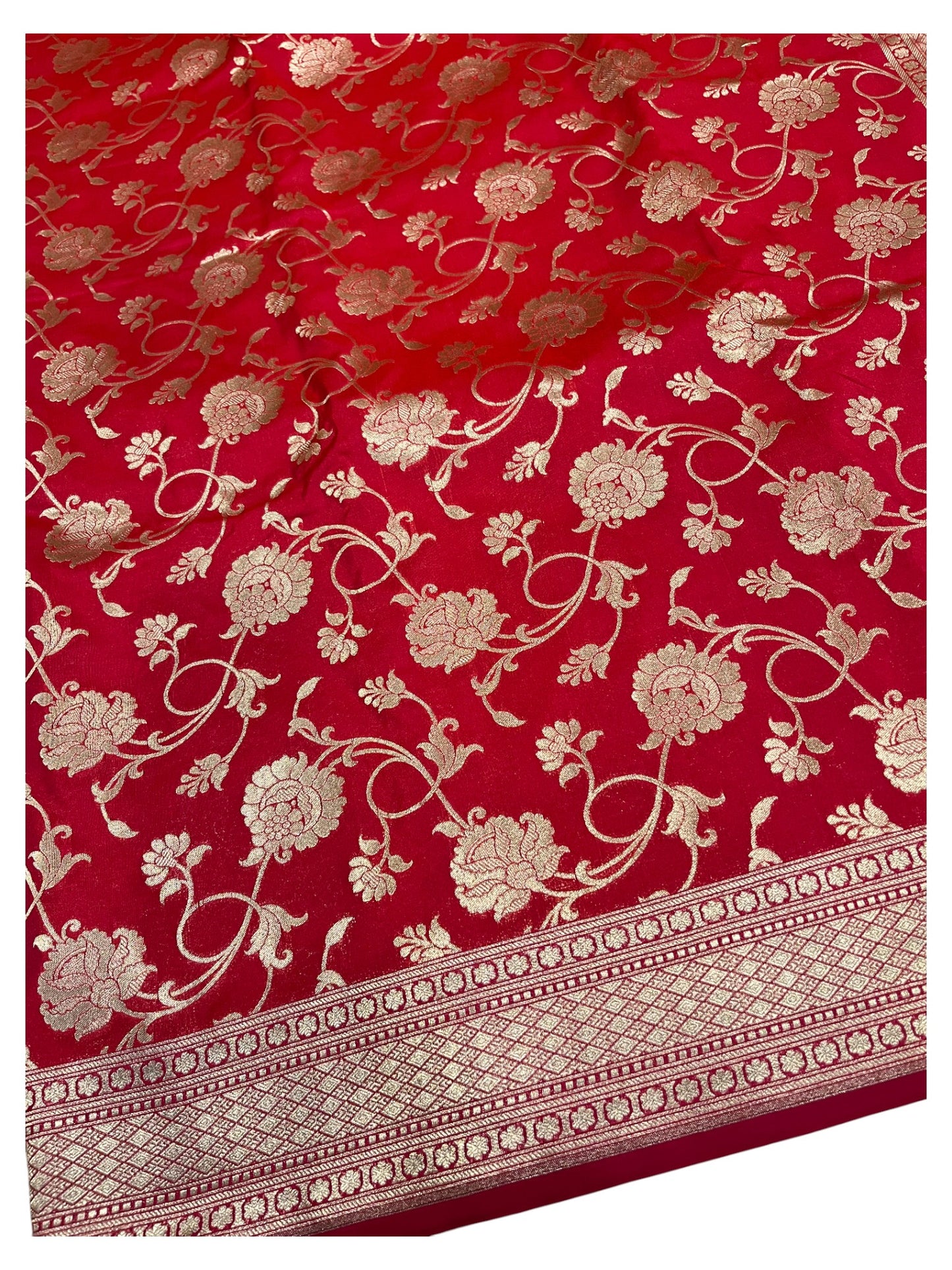 Southloom  Banarasi Silk Saree with Woven Work on Body and Borders