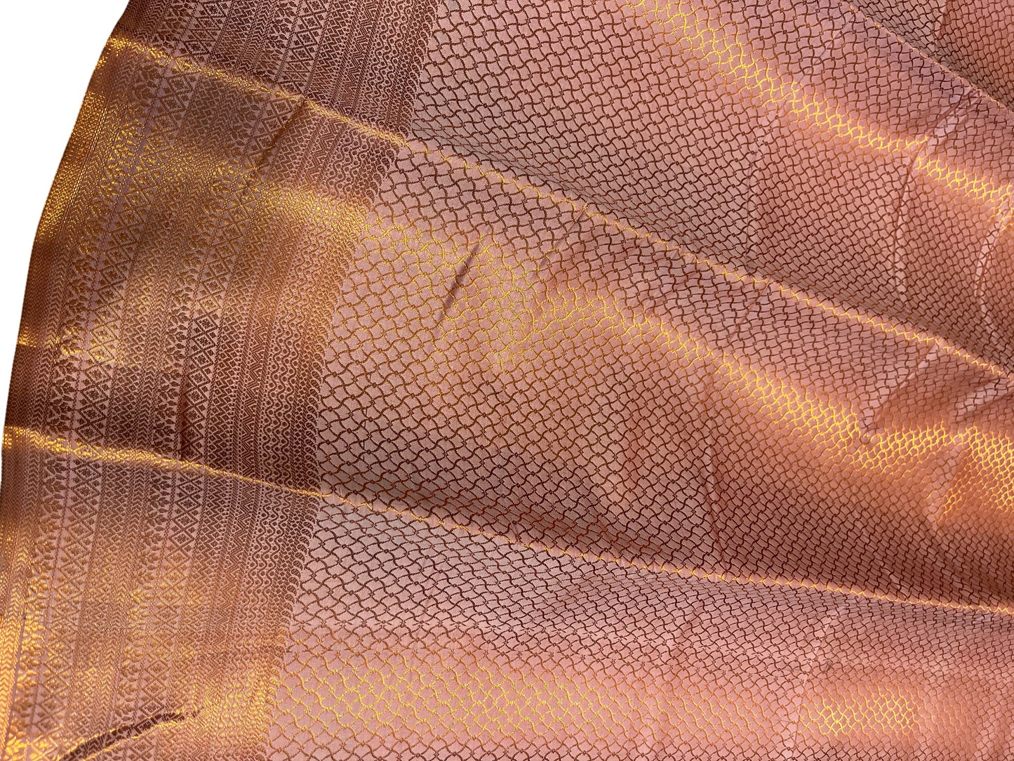 Southloom Brocade Silk Bridal Saree WIth Woven Borders And Blouse Piece