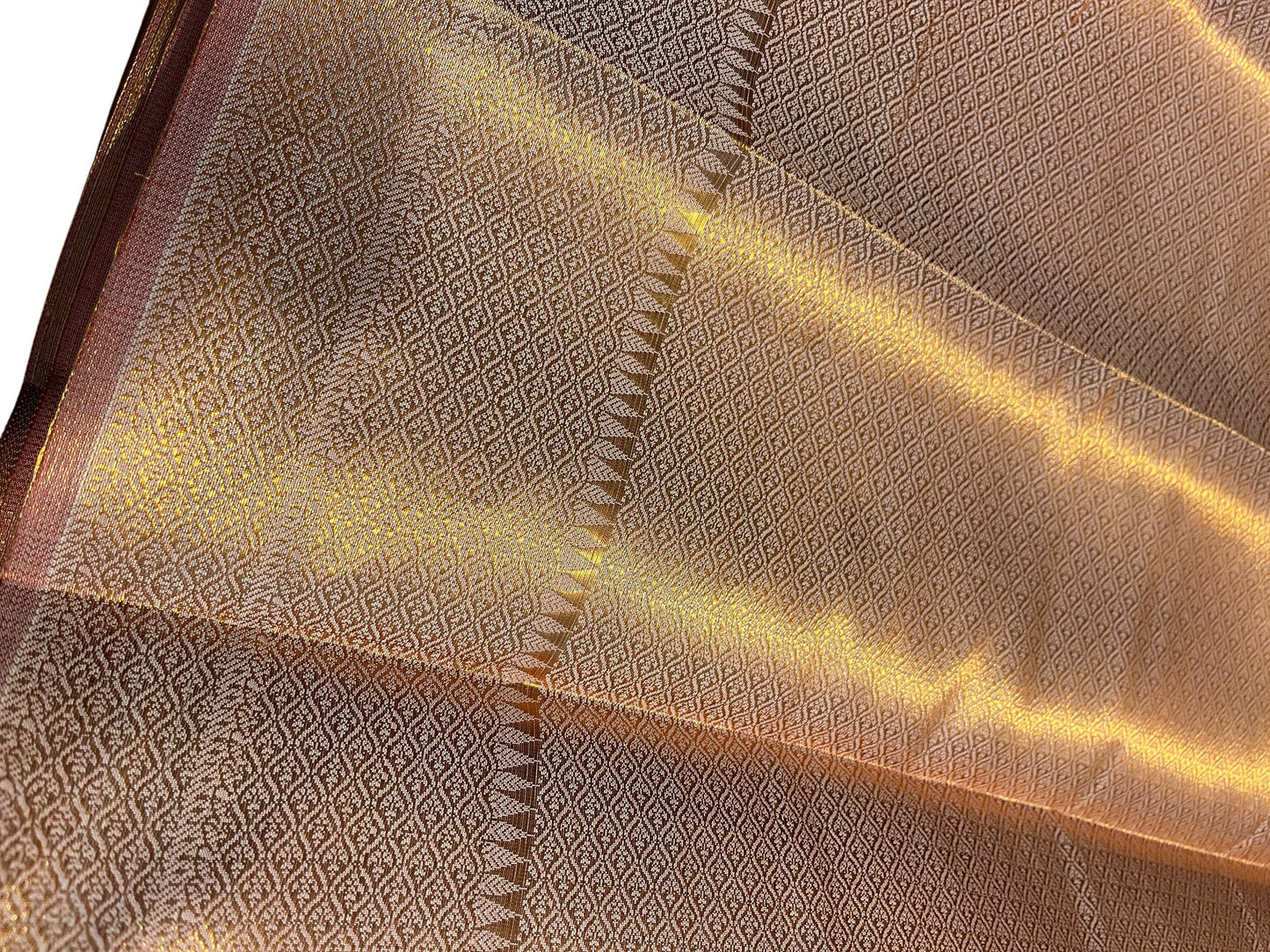 Southloom Brocade Silk Bridal Saree WIth Woven Borders And Blouse Piece