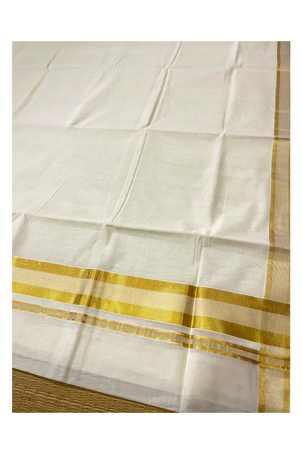 Southloom™ Premium Handloom Kerala Saree with Kasavu Border