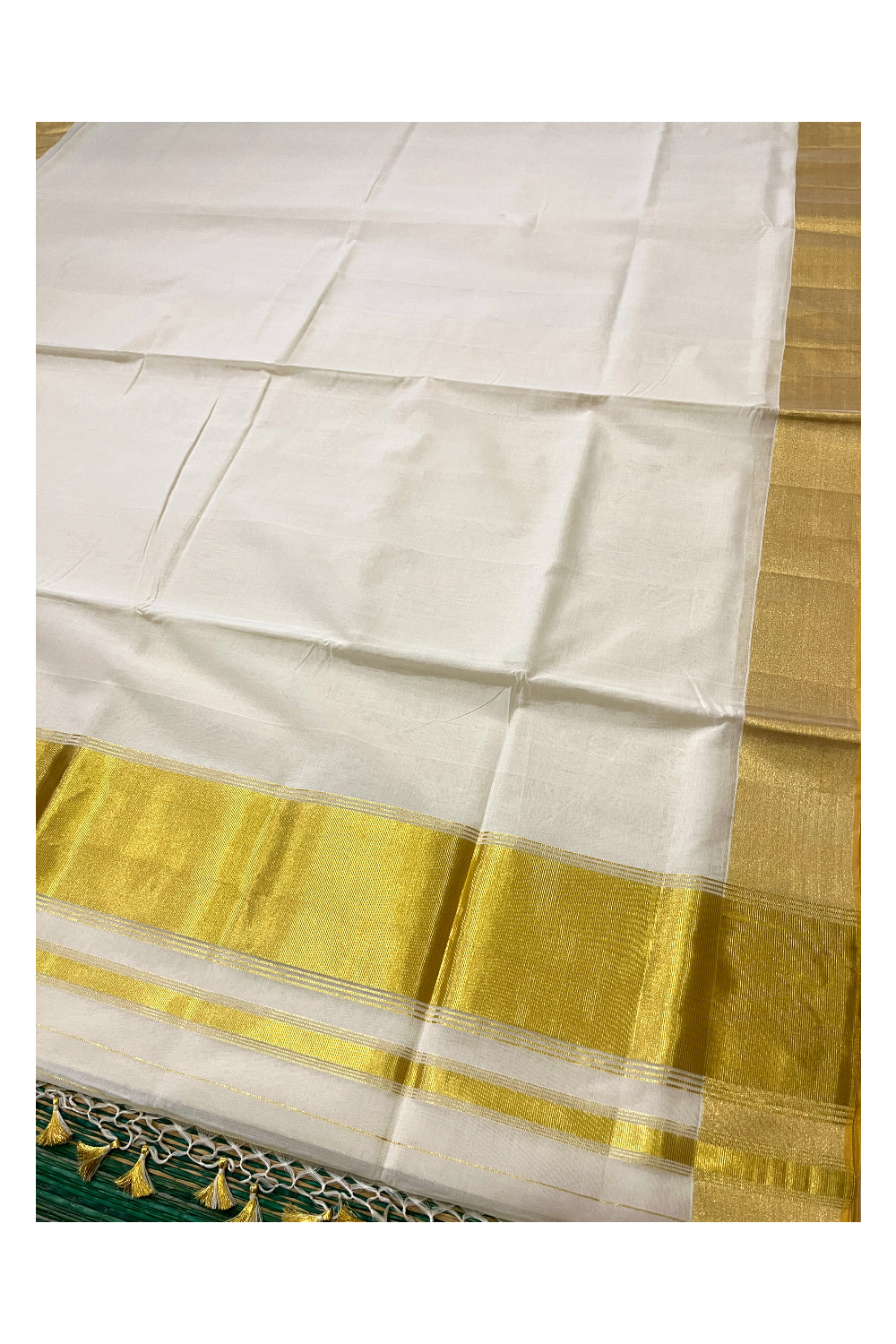 Southloom Super Premium Balaramapuram Unakkupaavu Handloom Saree with 5 Inch Kasavu