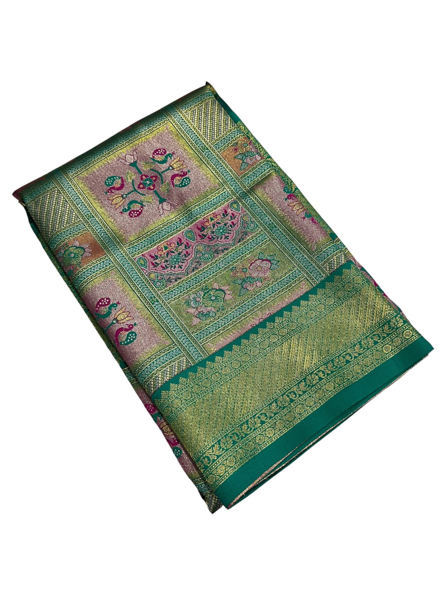 Southloom Semi Silk Saree with Woven Work on Body and Borders