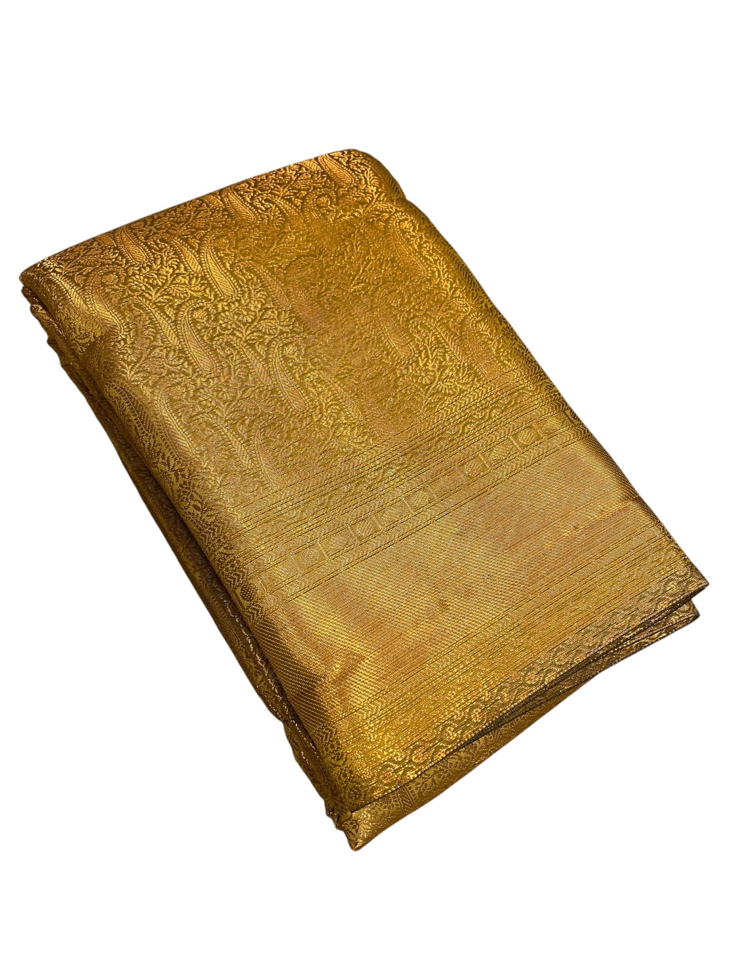 Southloom Premium Semi Silk Zari Work Brocade Saree in Bridal Yellow with Matching Pallu