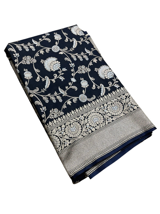 Southloom Pure Banarasi Silk Saree with Woven Work on Body and Borders