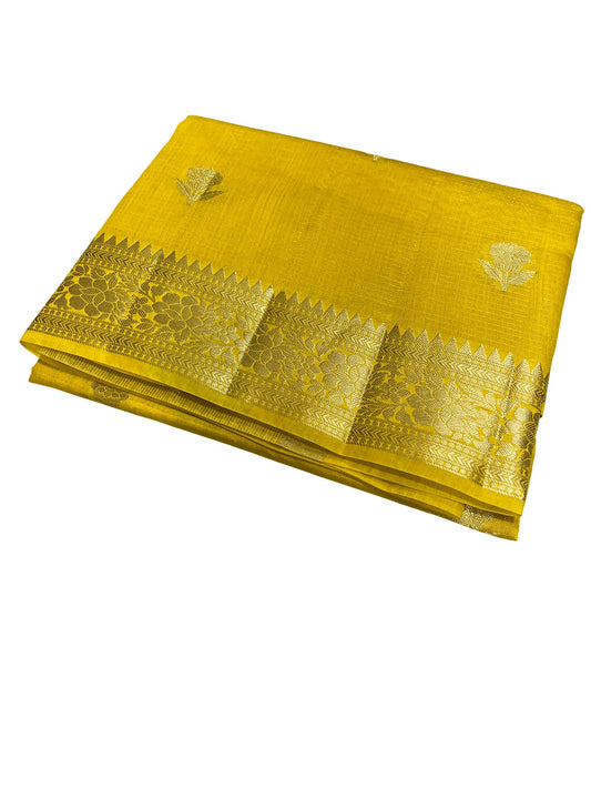 Southloom Georgete Banarasi Silk Saree with Woven Work on Body and Borders