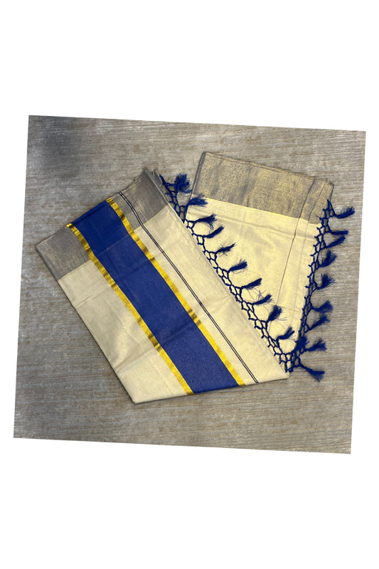 Southloom Kerala Tissue Kasavu Saree