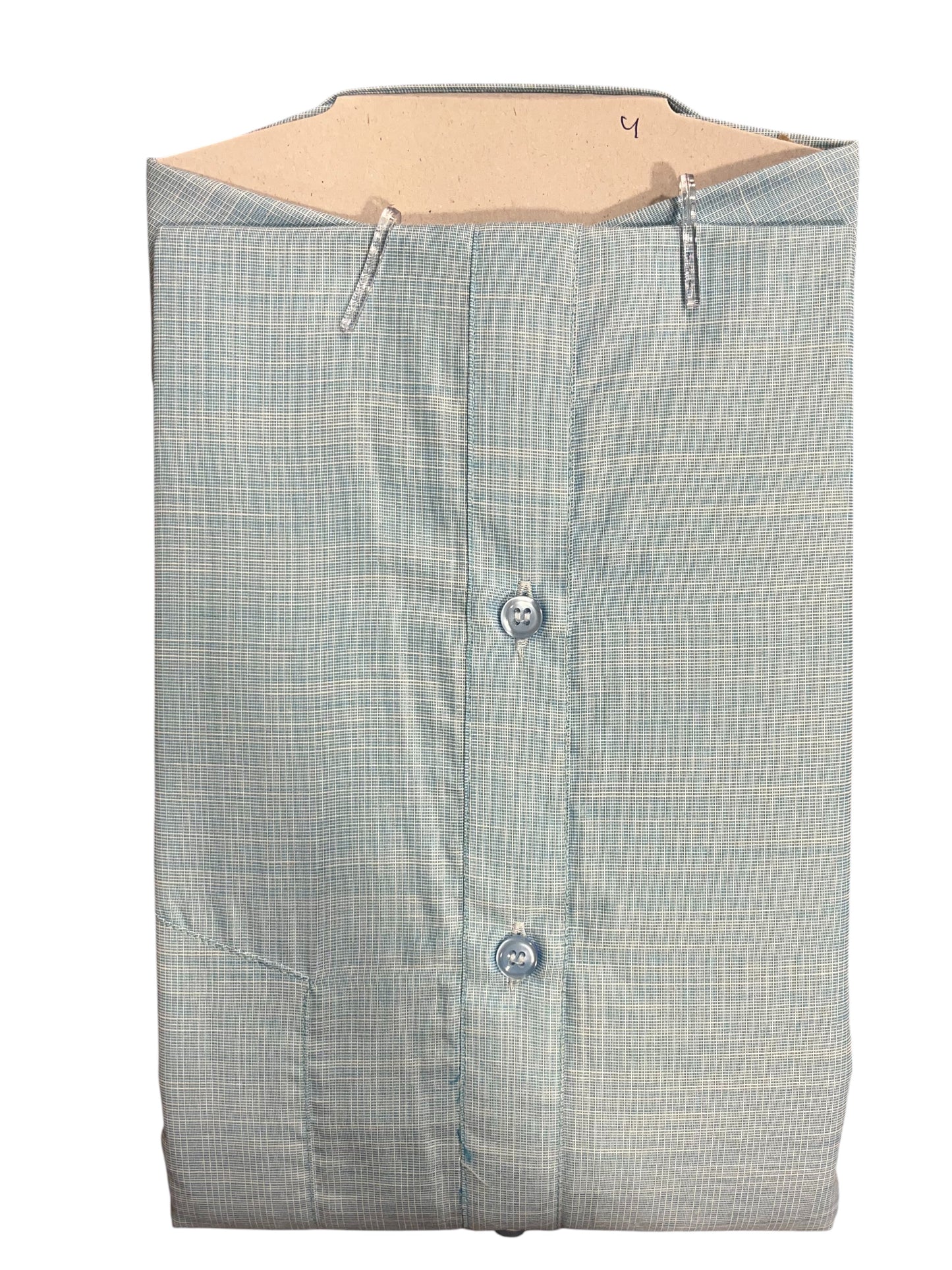 Pure Cotton  Blue Plain Shirt (48HS)