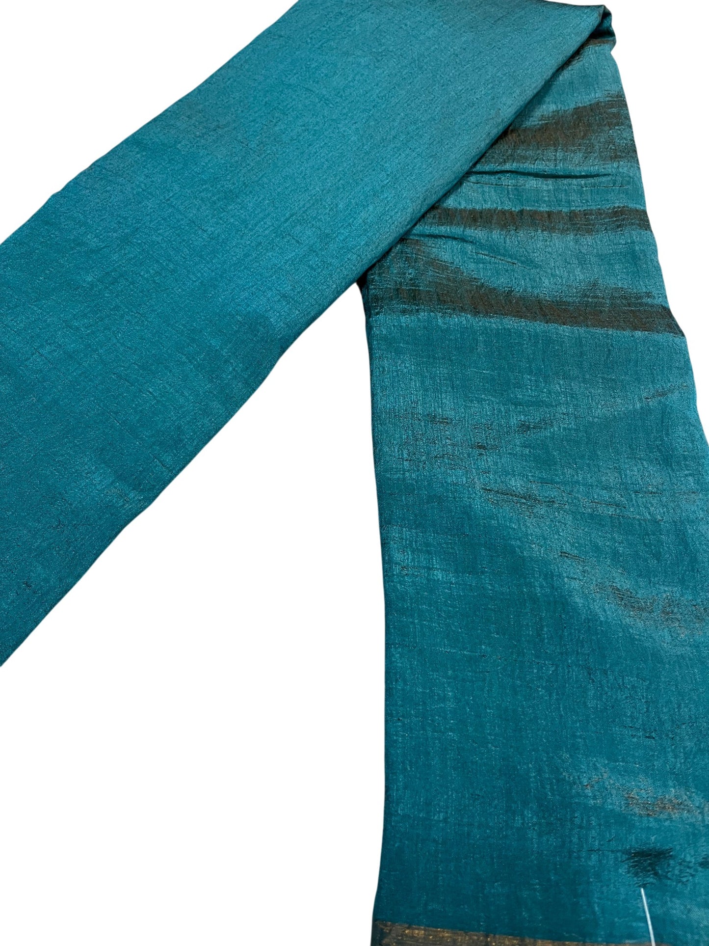 Southloom Tissue Crushed Organza Saree Blue