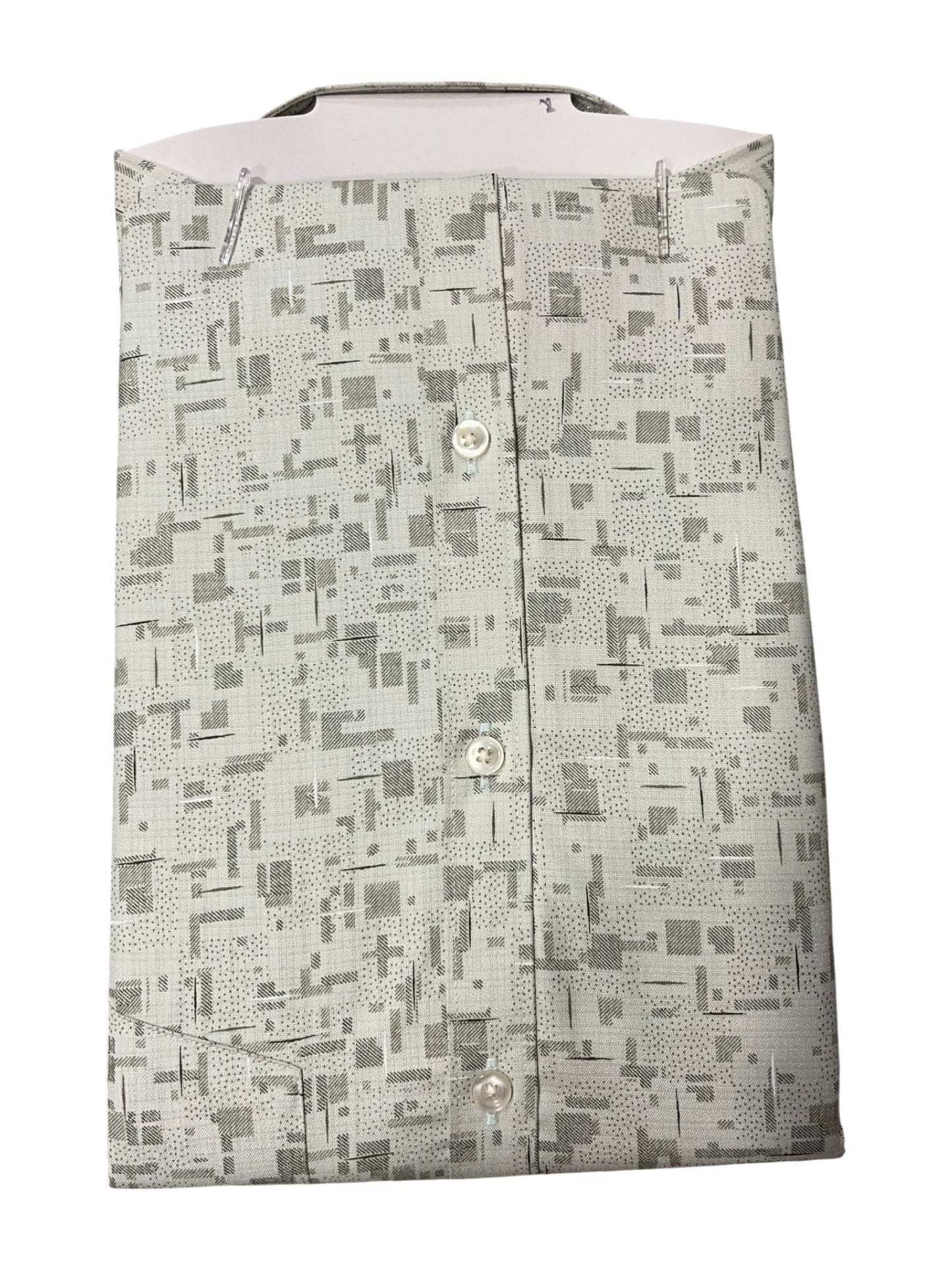 Southloom Pure Cotton Gray Printed Shirt (XL FS)