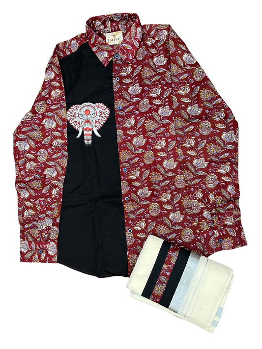 Southloom Stylish & Classy Budget Combo Shirt + Mundu for Men