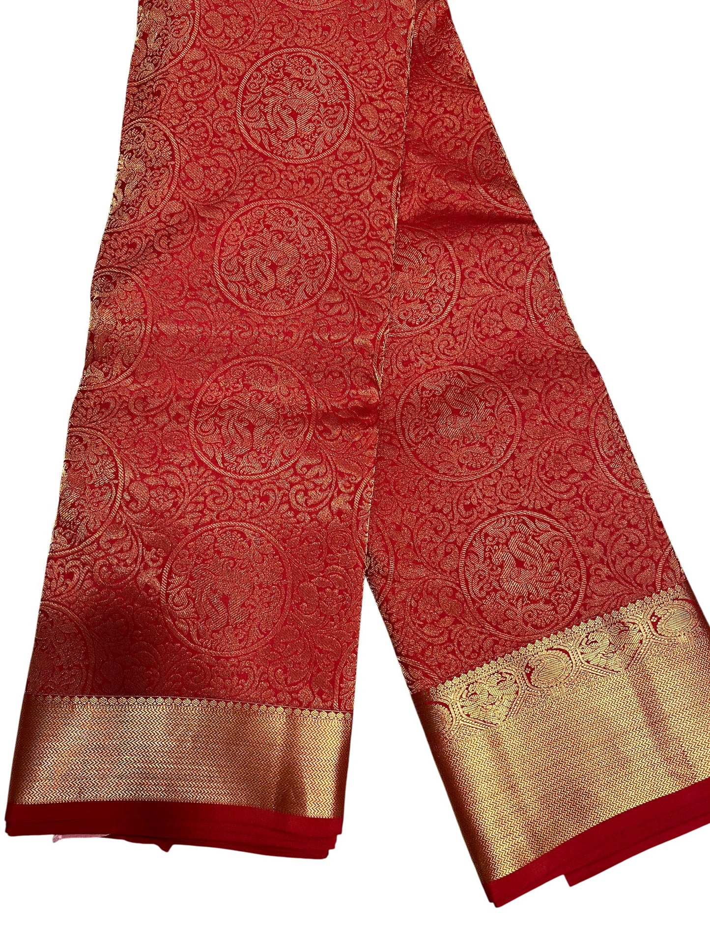 Southloom Pure Handloom Bridal Kanchipuram Silk Saree with Korvai Work