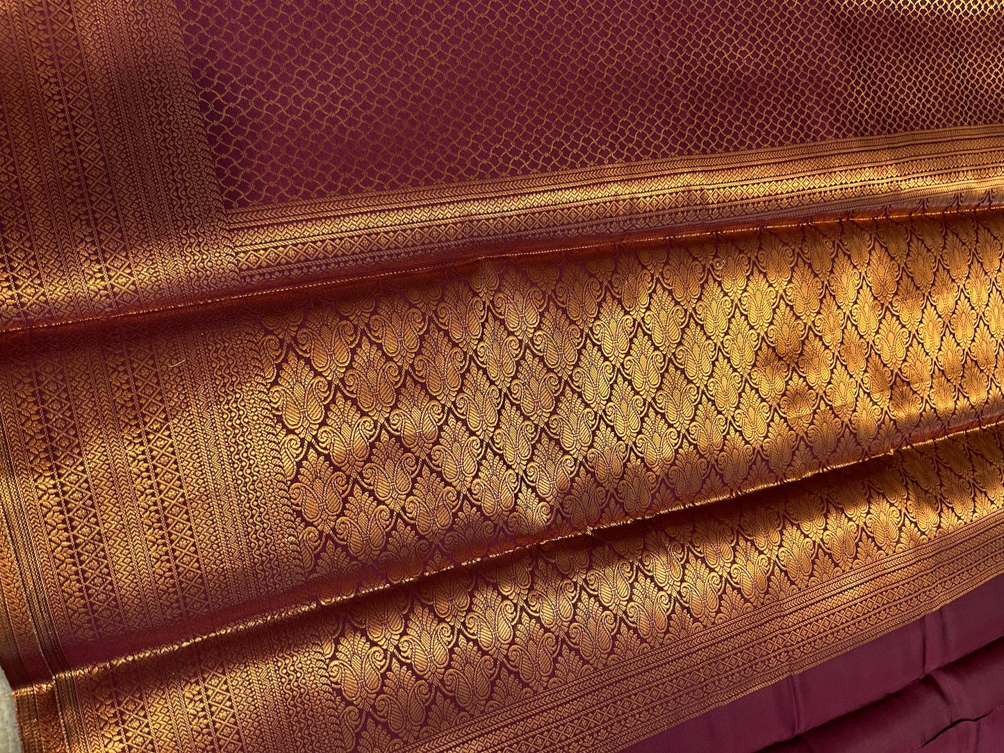 Southloom Brocade Silk Bridal Saree WIth Woven Borders And Blouse Piece