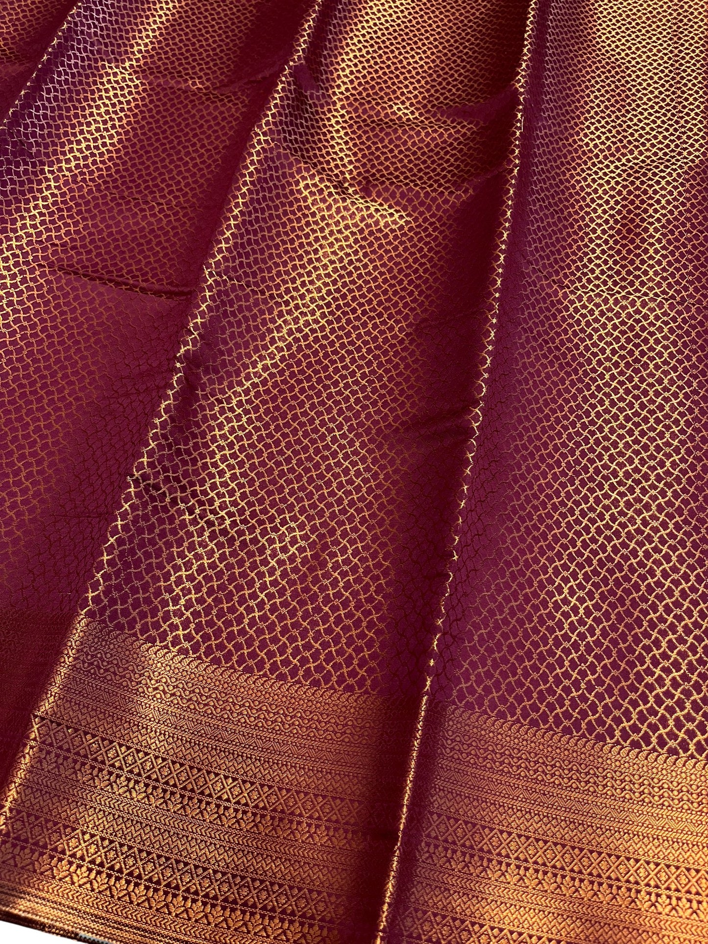 Southloom Brocade Silk Bridal Saree WIth Woven Borders And Blouse Piece