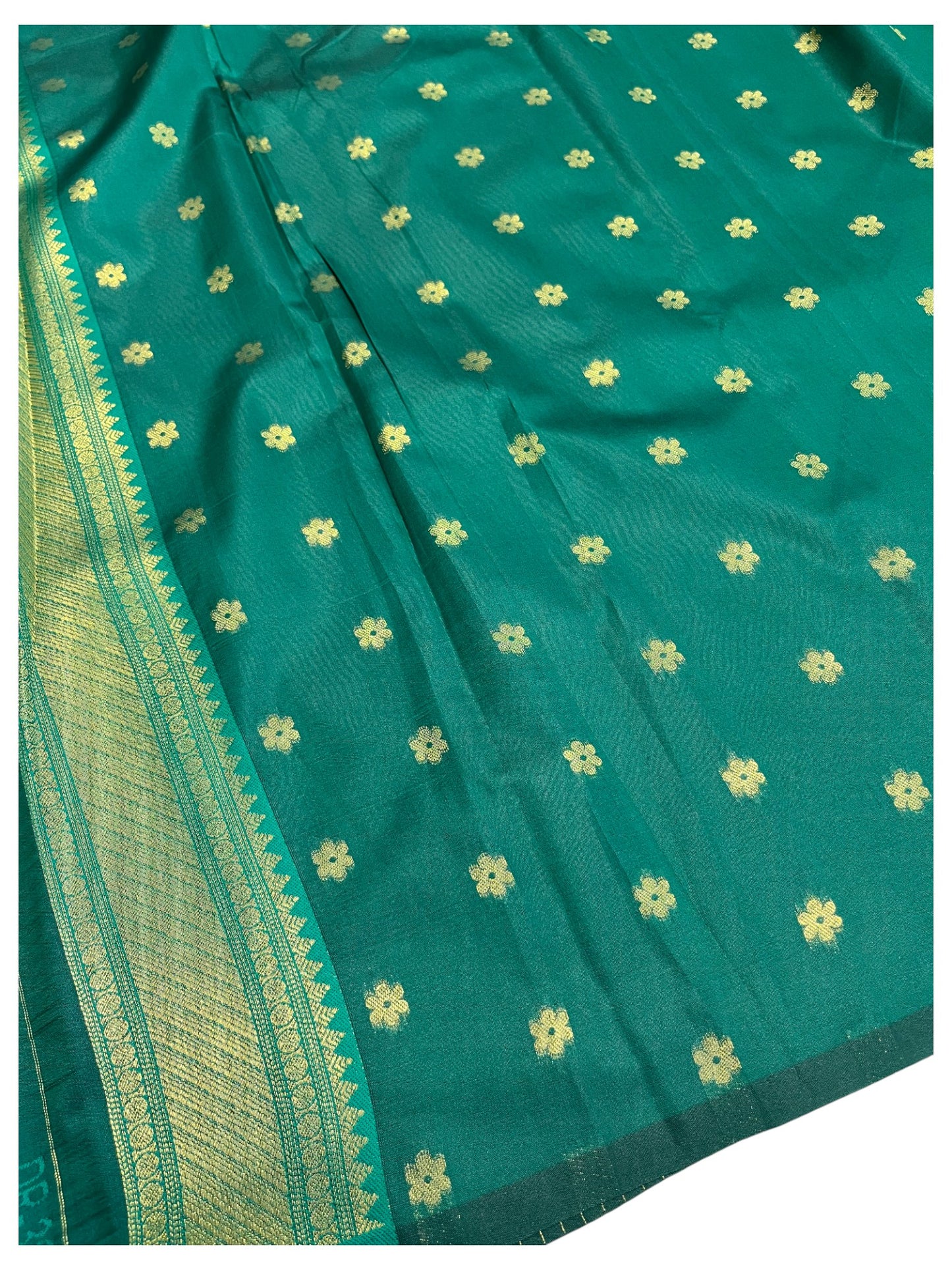 Southloom Semi Silk Saree with Woven Work on Body and Borders