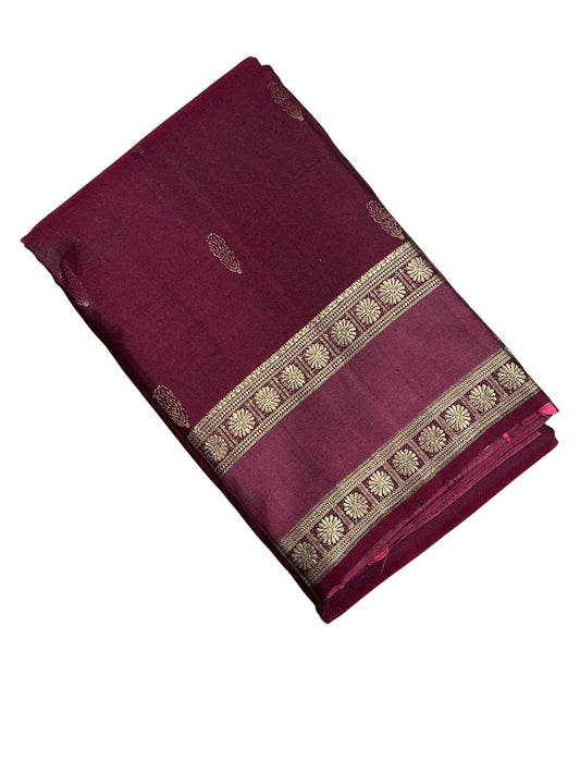 Southloom Pure Handloom Bridal Kanchipuram Silk Saree with Korvai Work