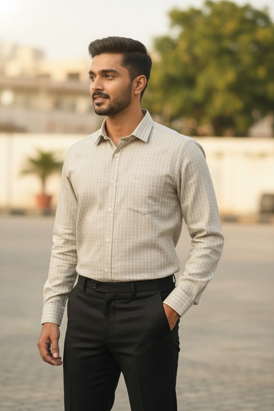 Southloom Pure Cotton Lines Shirt SLSHIRT 42 FS