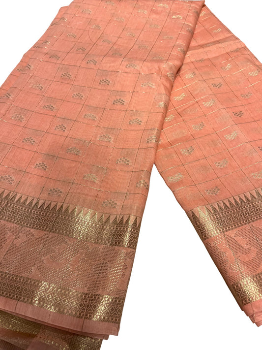 Southloom Georgete Banarasi Silk Saree with Woven Work on Body and Borders