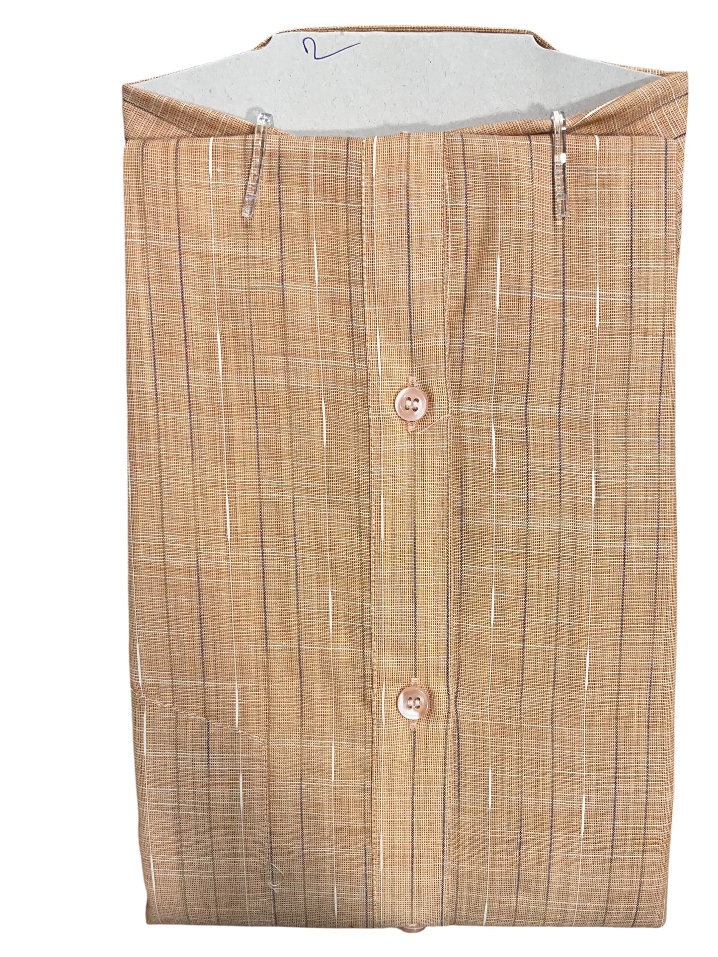 Pure Cotton Brown Plain Shirt (48HS)